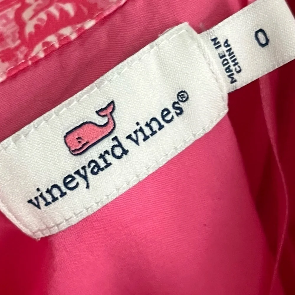 Vineyard Vines • Shells All Over Strapless Pink Dress